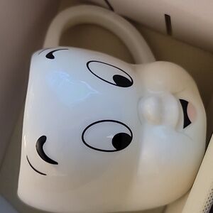 🖤Silver Buffalo Casper Smiling Ceramic 3D Sculpted Mug🖤